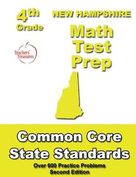 portada New Hampshire 4th Grade Math Test Prep: Common Core Learning Standards (en Inglés)
