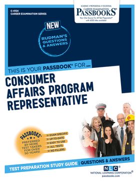 portada Consumer Affairs Program Representative (C-4154): Passbooks Study Guide Volume 4154 (en Inglés)