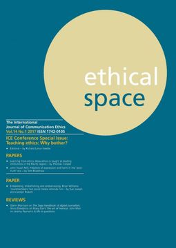 portada Ethical Space Vol. 14 Issue 1 (en Inglés)