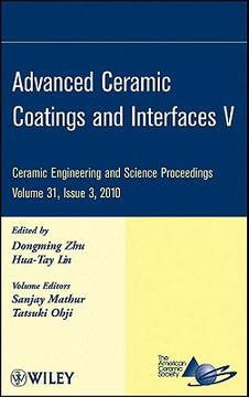portada advanced ceramic coatings and interfaces v: ceramic engineering and science proceedings, volume 31, issue 3