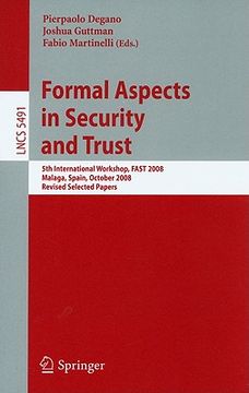 portada formal aspects in security and trust (en Inglés)