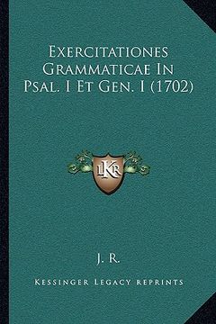 portada Exercitationes Grammaticae In Psal. I Et Gen. I (1702) (en Latin)
