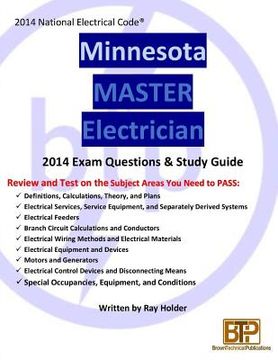portada Minnesota 2014 Master Electrician Study Guide (en Inglés)