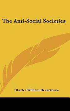 portada the anti-social societies (in English)