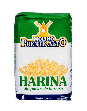 portada HARINA SIN POLVOS DE HORNEAR (1kg) marca Molino Puente Alto 