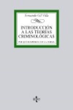 portada Introducción A Las Teorías Criminológicas (Derecho - Biblioteca Universitaria De Editorial Tecnos) (in Spanish)