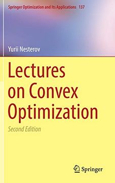 portada Lectures on Convex Optimization (Springer Optimization and its Applications) (en Inglés)