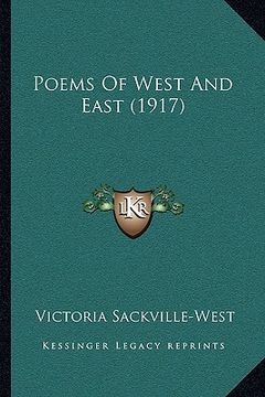 portada poems of west and east (1917) (in English)