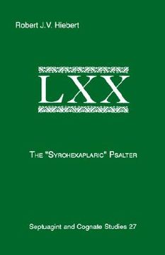 portada the syrohexaplaric psalter (en Inglés)