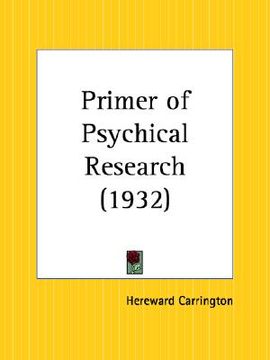portada primer of psychical research (en Inglés)