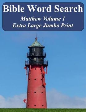 portada Bible Word Search Matthew Volume 1: King James Version Extra Large Jumbo Print (en Inglés)