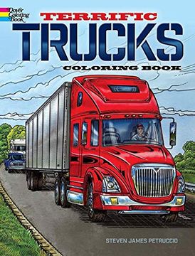 portada Terrific Trucks Coloring Book (en Inglés)