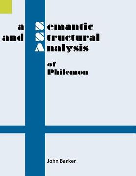 portada a semantic and structural analysis of philemon (en Inglés)