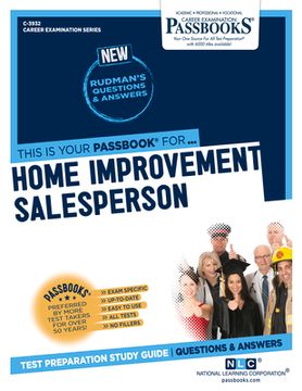 portada Home Improvement Salesperson (C-3932): Passbooks Study Guide Volume 3932 (in English)