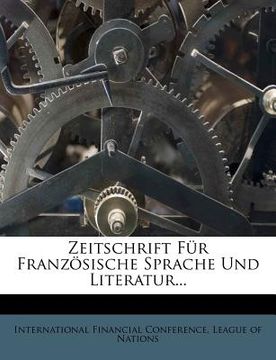 portada Zeitschrift Fur Franzosische Sprache Und Literatur... (en Alemán)