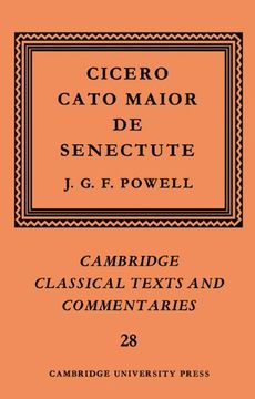 portada Cicero: Cato Maior de Senectute Paperback (Cambridge Classical Texts and Commentaries) (in English)