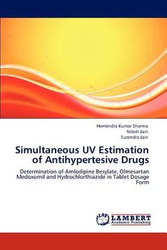portada simultaneous uv estimation of antihypertesive drugs