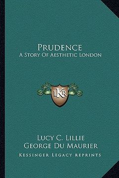 portada prudence: a story of aesthetic london (en Inglés)