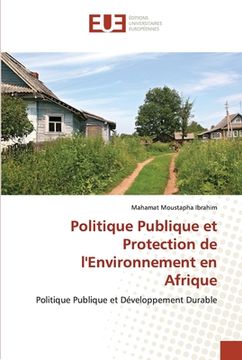 portada Politique Publique et Protection de l'Environnement en Afrique (in French)