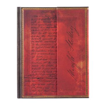 portada Paperblanks | Mary Shelley, Frankenstein | Embellished Manuscripts Collection | Hardcover Journal | Ultra | Lined | Wrap | 144 pg | 120 gsm (en Inglés)