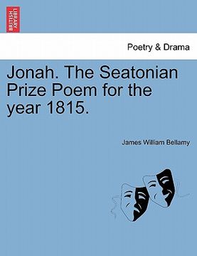 portada jonah. the seatonian prize poem for the year 1815. (en Inglés)