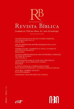 portada Revista Biblica 2022/1-2 - año 84 (in Spanish)
