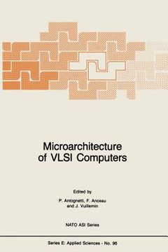 portada Microarchitecture of VLSI Computers (en Inglés)