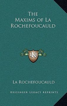 portada the maxims of la rochefoucauld (en Inglés)