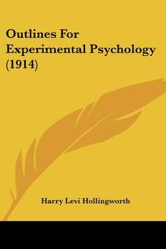 portada outlines for experimental psychology (1914) (in English)