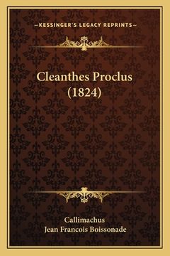 portada Cleanthes Proclus (1824)