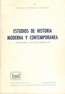 portada Estudios de Historia Moderna y Contemporanea