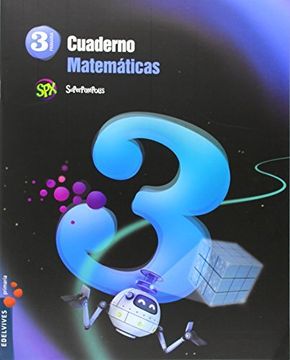 portada Cuaderno 3 de matemáticas 3º Primaria (Superpixépolis)