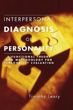 portada interpersonal diagnosis of personality: a functional theory and methodology for personality evaluation (in English)