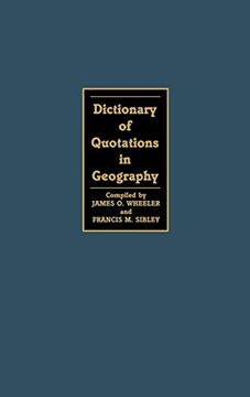 portada Dictionary of Quotations in Geography (en Inglés)
