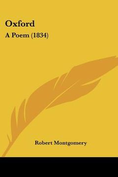 portada oxford: a poem (1834) (en Inglés)