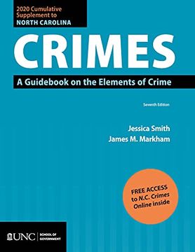 portada 2020 Cumulative Supplement to North Carolina Crimes: A Guidebook on the Elements of Crime 