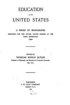 portada Education in the United States, a Series of Monographs