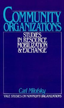 portada community organizations: studies in resource mobilization and exchange (in English)