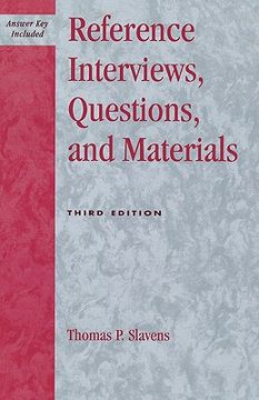 portada reference interviews, questions, and materials (en Inglés)