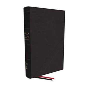 portada Kjv, Word Study Reference Bible, Bonded Leather, Black, red Letter, Comfort Print: 2,000 Keywords That Unlock the Meaning of the Bible (en Inglés)