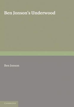 portada Ben Jonson's Underwoods (en Inglés)