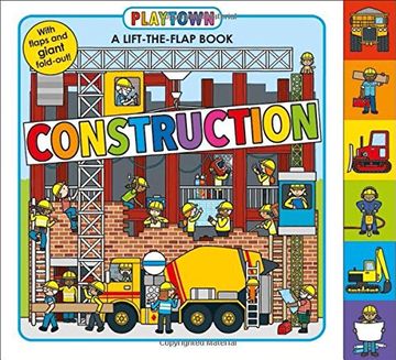 portada Playtown: Construction: A-Lift-The-Flap-Book (en Inglés)