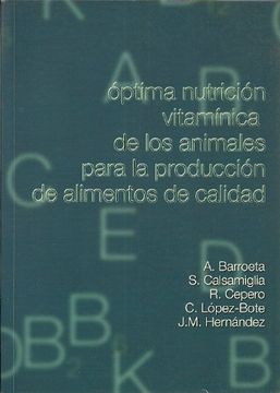 portada Optima nutricion vitaminica de losanimales para la produccion de alimentos de calidad
