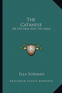 portada the catanese: or the real and the ideal