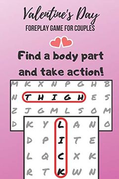 portada Valentine's day Foreplay Game for Couples: Word Search Challenge for Adults | Large Print | Romantic & Naughty Puzzle Book | for Boyfriend, Girlfriend, Husband or Wife (in English)
