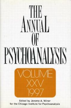 portada the annual of psychoanalysis, v. 25 (en Inglés)