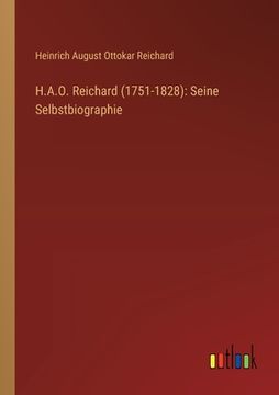 portada H.A.O. Reichard (1751-1828): Seine Selbstbiographie (en Alemán)