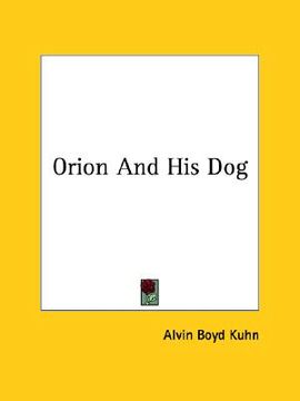 portada orion and his dog (in English)