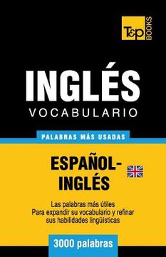 portada Vocabulario español-inglés británico - 3000 palabras más usadas