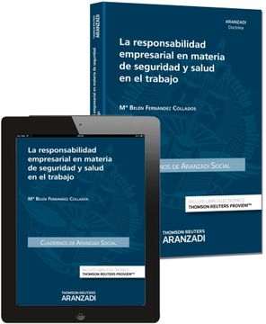 portada La Responsabilidad Empresarial en Materia de Seguridad y Salud en el Trabajo (+ Proview) (Cuadernos - Aranzadi Social)